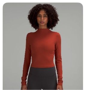 Lululemon All Aligned mock neck long sleeve shirt size 6